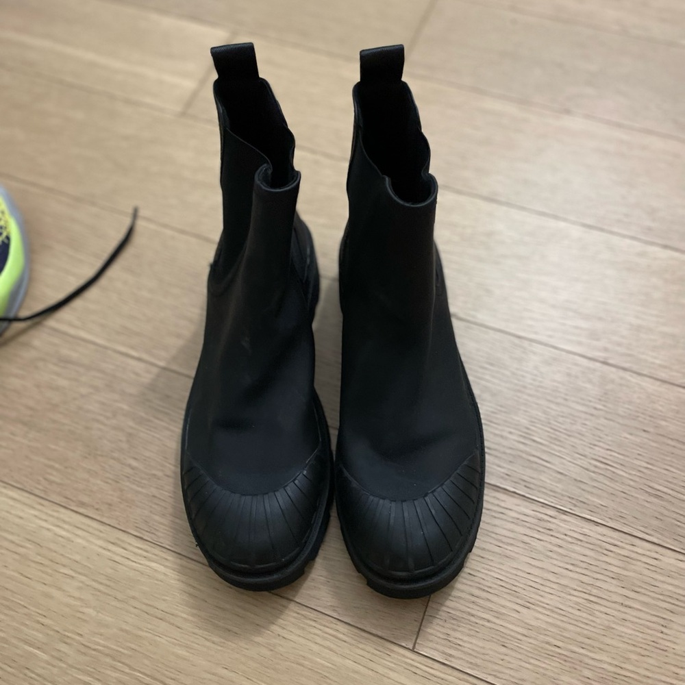 Zara Black Combat & Moto Boots